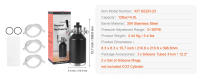 Succebuy Mini Keg Beer Growler de 128Oz 4L Acero Inoxidable 304 Regulador de Presión CO2 - details 5