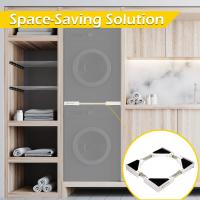 Kit Universal de Unión para Lavadora y Secadora Patrón Geométrico Tamaño Ajustable (46-66 cm) - details 2