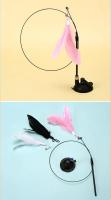 C017 Potente palo de succión para gatos, juguete interactivo para burlarse de gatos, varilla larga de plumas, palo de succión para gatos - details 0