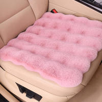 Cojín de asiento de coche suave y esponjoso, piel cálida, grueso, lujoso, invierno, adecuado para la mayoría de los modelos de coche - details 7