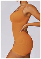 Seamless One-piece Yoga Clothing High-intensity Sweat Wicking Threaded Elastic Sports Tight Fitness One-piece Clothing Female - details 2