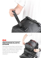 Rhinowalk-mochila para motocicleta, bolsa impermeable de 8L, 15L, 30L, bolsa trasera para motocicleta, alforja Universal para exteriores, accesorios para sillín - details 17