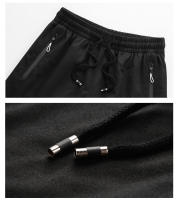 Pantalones cortos de algodón de los hombres casuales verano nueva moda con bolsillos laterales y cremallera pantalones de correr al aire libre - details 6