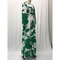 Vestidos verdes de verano 2025 con cinturón, elegantes, para ir al trabajo, de manga larga, para interiores de empresa grande, con cuello en V - details 3