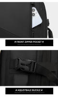 Mochila de viaje de negocios para hombre, morral de gran capacidad con carga USB para ordenador portátil, resistente al agua, 15,6 - details 7