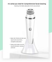 Cepillo de limpieza Facial eléctrico 4 en 1, dispositivo de limpieza Facial recargable giratorio sónico resistente al agua, limpiador de poros, herramienta de cuidado de la piel - details 6