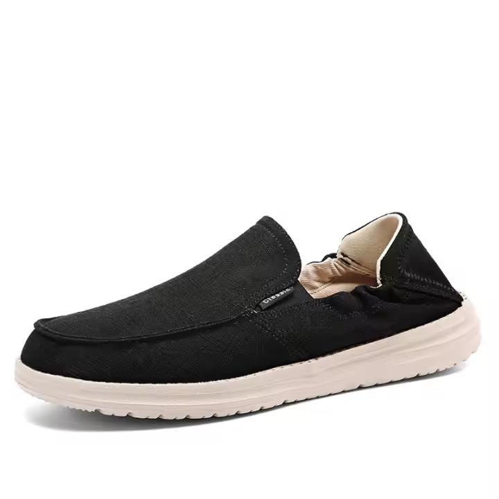 Mocasines casuales y ligeros de hombre con un pedal, zapatos de tela. - 1