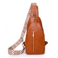 Riñonera de cuero PU para mujer, bolso de pecho sencillo de estilo bohemio para mujer, bolso de hombro deportivo Retro occidental de gran capacidad para ciclismo - details 26