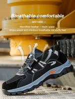 Zapatos de seguridad a prueba de perforaciones para hombre, zapatillas de trabajo de verano, zapatos de seguridad ligeros con punta de acero - details 14