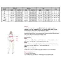 Conjunto de Bikini Dorado con Estampado Traje de Baño Sexy para Mujer Moda de Playa Verano 2025 - details 1