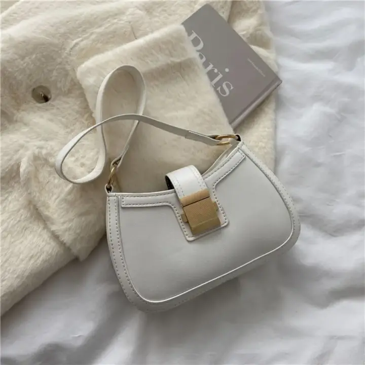 Bolso retro de cuero de PU de color sólido para mujer, cartera para mujer - 1