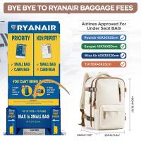 Mochila de viaje personalizada para mujer Bolso de cabina Ryanair 40x20x25 Equipaje de mano Easyjet - details 1