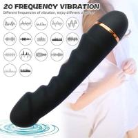 Embalaje privado Vibrador sexy de 20 modos Dildo de silicona suave Motor fuerte realista Estimulador del clítoris del punto G Masturbador femenino Juguetes sexuales para adultos - details 7