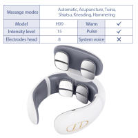 Masajeador de Cuello y Espalda TENS Pulso Inalámbrico para Hombros Alivio del Dolor Calentamiento de la Columna Cervical Cuidado de la Salud - details 7