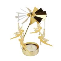 Velas Giratatorias de Metal en Formas de Copo de Nieve y Ángel Portavelas para Té Romántico, Boda, Decoración del Hogar en Navidad - details 8