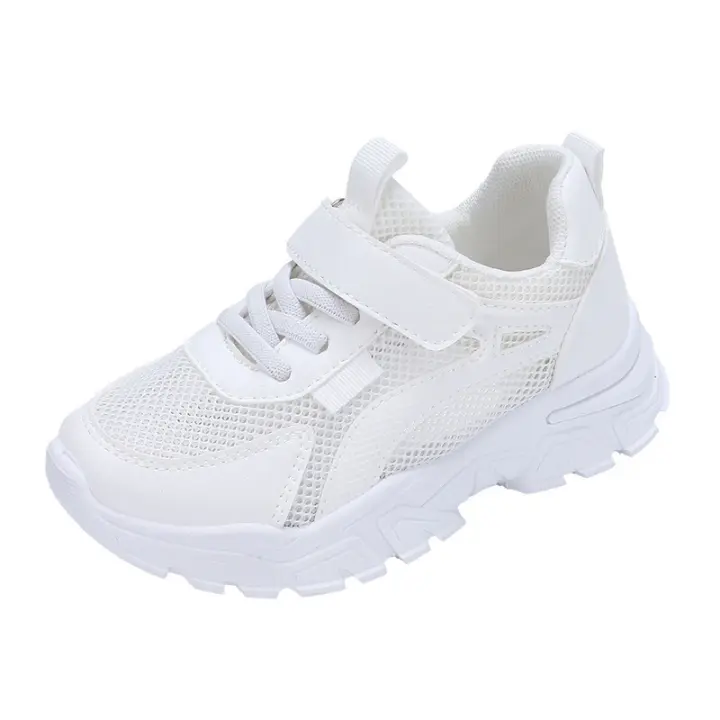 Zapatillas Blancas para Niños Zapatos de Malla Transpirables para el Verano - 1