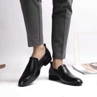 Zapatos de vestir de cuero genuino originales con forro de poliuretano para hombre, elevador de alta calidad, hechos a mano italianos, 2022 - details 8