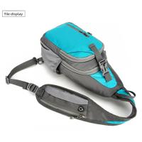 Bolso de hombro deportivo informal para hombre y mujer, bolsa de pecho multifuncional impermeable, correa ajustable, riñonera cruzada duradera - details 22