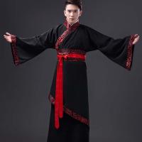 Trajes de escenario para hombres chinos, traje Hanfu, traje de Cosplay antiguo, vestido antiguo de danza folclórica, traje antiguo de la dinastía Tang - details 7