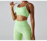 Sujetador Deportivo de Yoga para Mujer Sexy Espalda Deportiva Sin Costuras Secado Rápido Transpirable Top para Danza y Ciclismo Material de Nylon Adecuado para Correr Primavera Verano - details 3