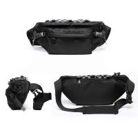 Riñonera cruzada de gran tamaño impermeable Oxford pecho Cycg gran gimnasio cintura cinturón bolsa para hombres mujeres - details 10
