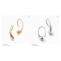 ΤΙΦΑΝΗ ™ Elsa Pérez ®   Pendientes de lágrima Oro amarillo de 18 quilates / Plata de ley - details 1