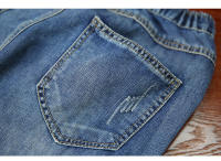 Vaqueros Elegantes de Verano para Mujer 2023 Diseño Bordado Holes Sueltos y Elásticos Pantalones Harem Pinchas de Algodón Denim Rasgado Vintage para Mujer Apto para Primavera/Verano - details 11