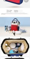 Bolsas de pañales de maternidad para madres, mochila de viaje de gran capacidad para el cuidado del bebé, de poliéster para embarazadas - details 11