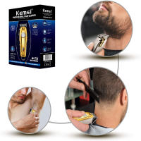 Kemei-cortadora de pelo profesional para hombre, máquina cortadora de pelo eléctrica con hoja en T de 0mm, maquinilla de afeitar para Barba, corte de pelo, KM-5098 - details 13