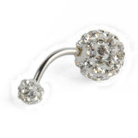 Pendientes de moda para mujer, Piercing de cartílago, Shellhard Barbell, piedra de circón, cristal, Piercing de oreja, Tragus, joyería corporal, 1Pc - details 5