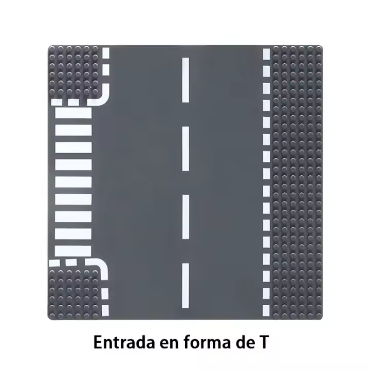 Las rectas, esquinas y cruces en T de vías urbanas de 32x32 son compatibles con las placas de piso de las principales marcas - 1