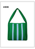 Air fly knit chemic bag gran capacidad bolso de las mujeres nicho a rayas bolso de hombro Commuter - details 7