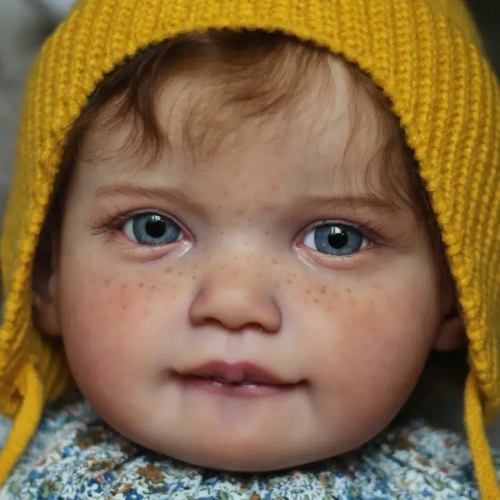 Accesorios para bebé Reborn, Kit de bricolaje en blanco con cuerpo y ojos de 65 CM, tamaño grande y gordo, Color fresco, Vinilo Suave sin pintar, pieza de muñeca sin terminar, 26 pulgadas - 1