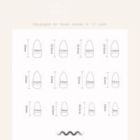 24pcs Uñas Postizas De Acrílico Long Almond Con Diseño De Mariposa Negra Y Flores Moradas Estilo Francés Para DIY - details 1