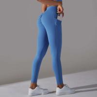 Leggings cruzados para mujer, pantalones de yoga con bolsillo, malla deportiva transpirable para correr y andar en bicicleta, leggings de entrenamiento de cintura alta - details 46