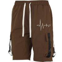 Pantalones Cortos de Carga para Hombres Ouwu Viste Relajado, Secado Rápido, Múltiples Bolsillos, Moda Verano Playa - details 9