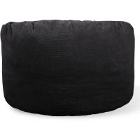 Terciopelo Acanalado - Suave y Confortable - Puff Pera con Relleno de Espuma Incluido, Óptimo Apoyo para la Espalda - Bean Bag, Sofa Puff Gigante (100 cm, Azul Marino) - details 6