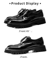 Block UK Business Zapatos formales de oficina de boda de cuero genuino para hombres, función transpirable e impermeable, resortes de malla - details 7