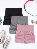 Leggings de Yoga y Ciclismo sin Costuras de Cintura Alta Pantalones Deportivos de Carrera Elásticos para Mujeres - details 0