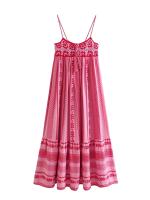 Día de la madrevestido Midi bohemio para Mujer, vestido de vacaciones con encanto de empalme, vestido de tirantes Vintage de punto, Vestidos de Mujer para Mujer - details 1