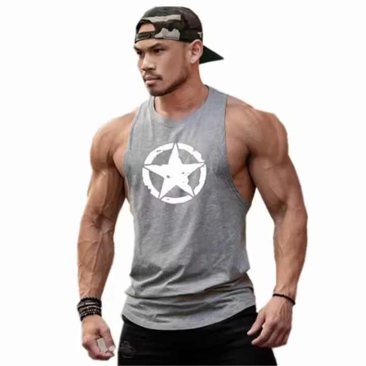 Sudadera sin mangas, ropa de Fitness, chalecos, camiseta musculosa para hombre, camisa de gimnasio para hombre, ropa para hombre, Top para Fitness, chaleco con tirantes - 1