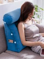 Cojín de Soporte Lumbar Triangular para Lectura con Cojín de Cabeza de Peluche Alivio del Dolor para Sofá Cama Silla Cojín de Cintura - details 10