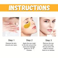 Máscara de Ojos de Vena de Abeja de 60 Piezas Hidratante y Reafirmante para Bajo Faldas y Ojos Negros Herramientas de Cuidado de la Piel Facial - details 4