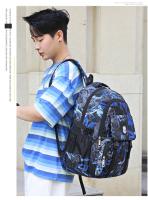 Mochila de camuflaje con muchos bolsillos para niño y adolescente, Bolsa Escolar de gran capacidad, resistente al agua - details 14