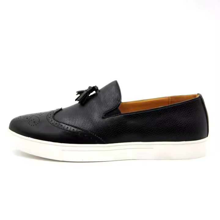 Calidad hecha a mano Gommino negro transpirable cuero de gamuza Casual hombres S vestido zapatos de fiesta Shano 2020 - 1