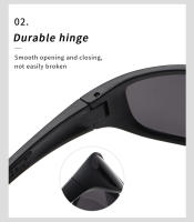 Gafas de Sol Polarizadas, Protección UV400, Montura Ligera y Flexible, Diseño Moderno Unisex para Conducir, Pescar - details 7
