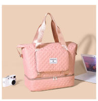 Bolsa deportiva para fitness Separación en seco y húmedo para mujer Ligero de gran capacidad Portátil Bolsa de viaje de corto recorrido Bolsa de equipaje independiente para jaula de zapatos - details 19