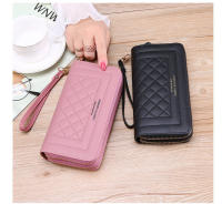 Carteras de Cuero PU para mujer, monedero largo con doble cremallera, bolso de mano de diseñador de lujo para teléfono - details 11