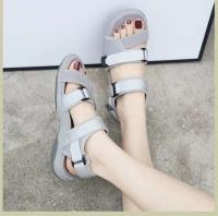 Sandalias cómodas para caminar para mujer, tirachinas deportivas con colchón de aire, banda elástica, zapatos de suela gruesa - details 6