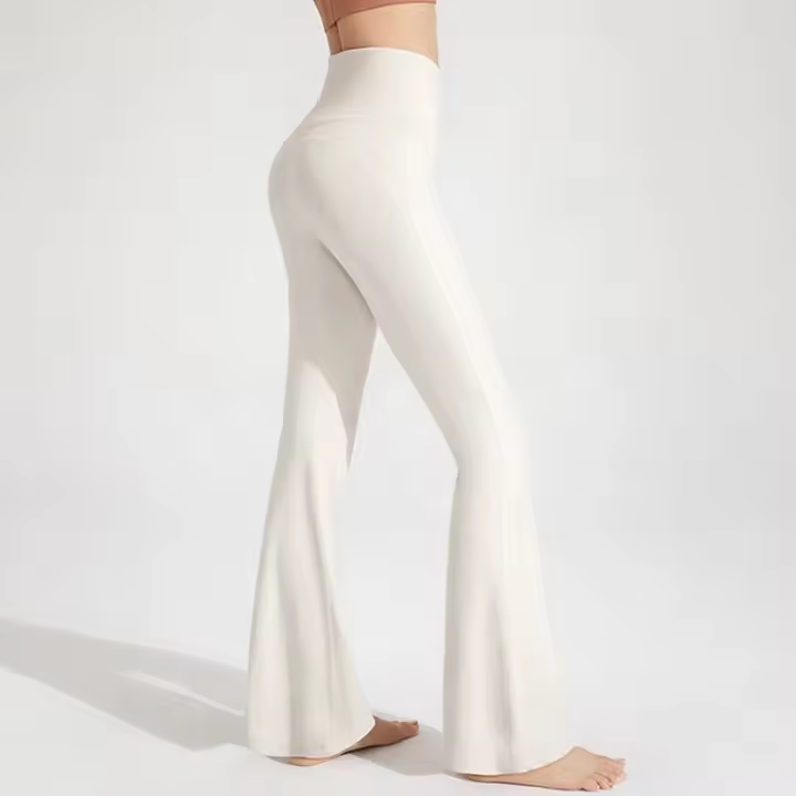 Cintura alta desnuda para mujer, elástica con parte inferior de campaña para ejercicio, casual, runni, yoga - 1